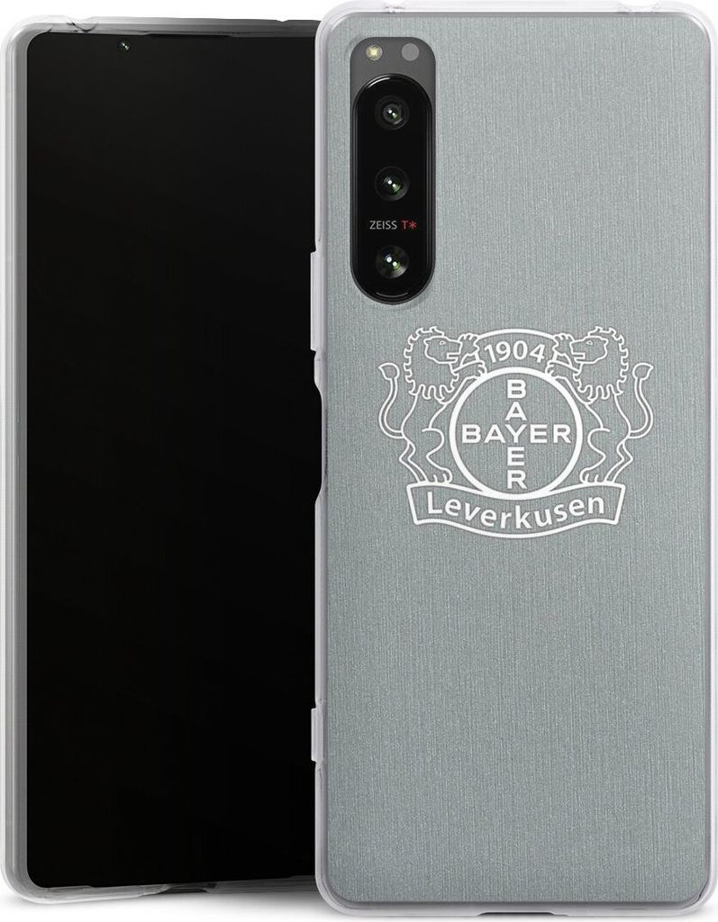 DeinDesign Handyhülle für Sony Xperia 5 IV Silikon Hülle Case Smartphone Schutzhülle Bayer 04 Leverkusen Offizielles Lizenzprodukt Wappen