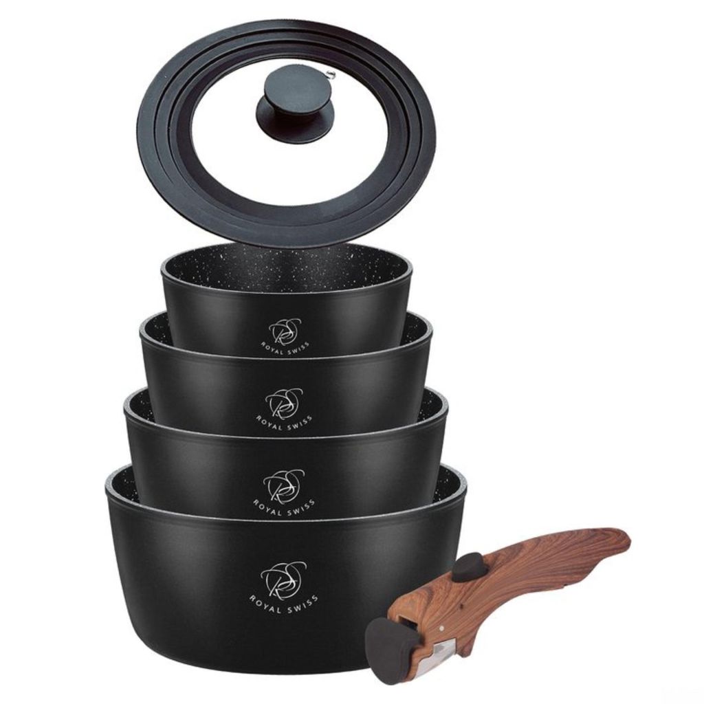 Royal Swiss® Topfset 6 teilig – Stieltopf Set mit Produktbild 