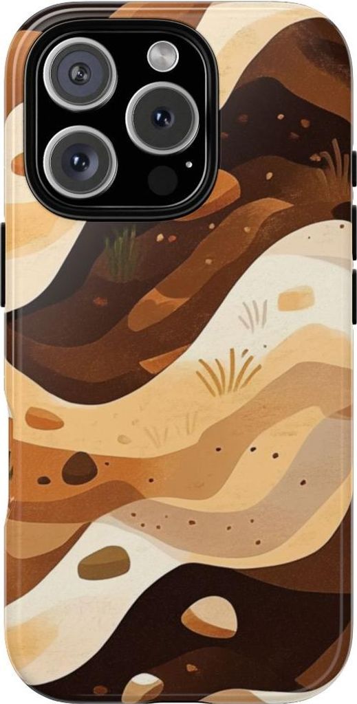 Erdige Schichten – Hülle Kompatibel mit iPhone 16 Pro
