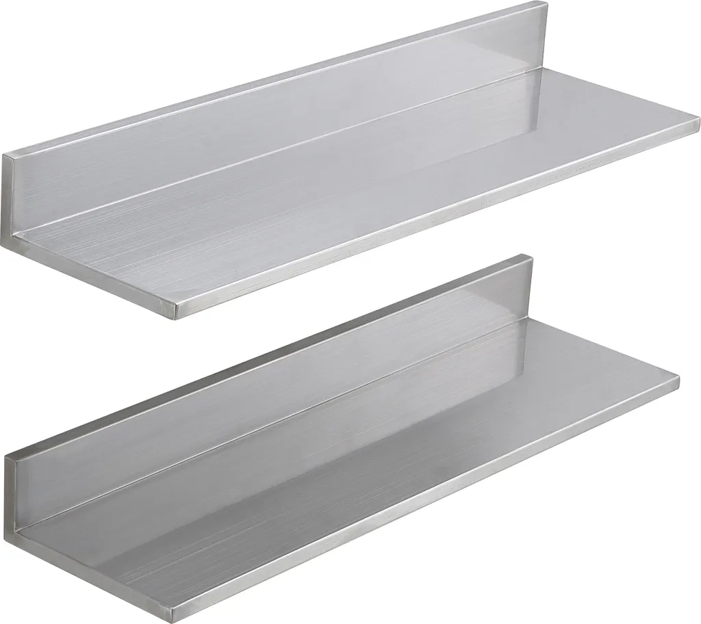 Mensola da Parete Acciaio Inox Professionale SucceBuy 76cm x 22cm