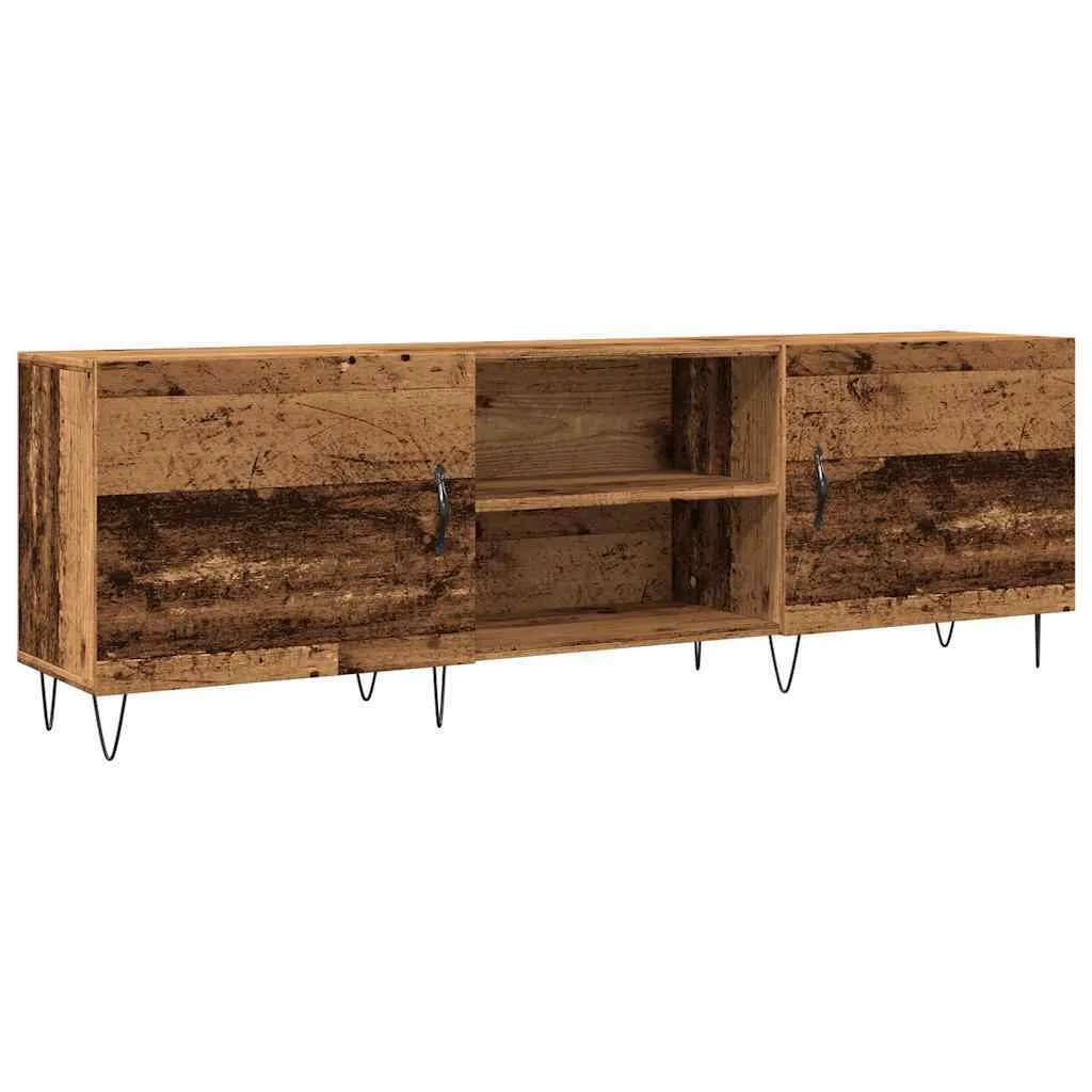 Mobile Porta TV Industrial 150 cm Legno Antico | Arredo Soggiorno Vintage