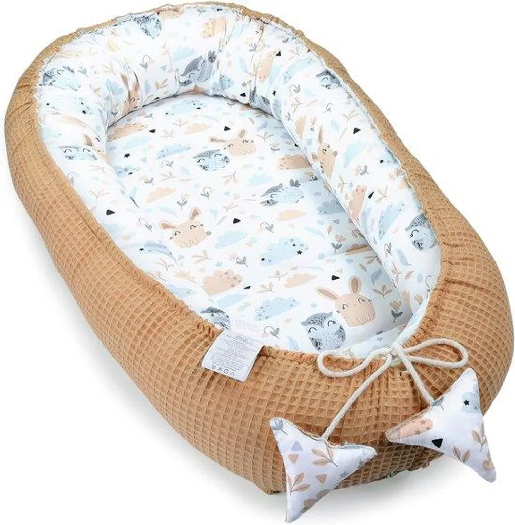 Protège-lit anti-choc en coton Oeko-Tex fait main pour confort bébé