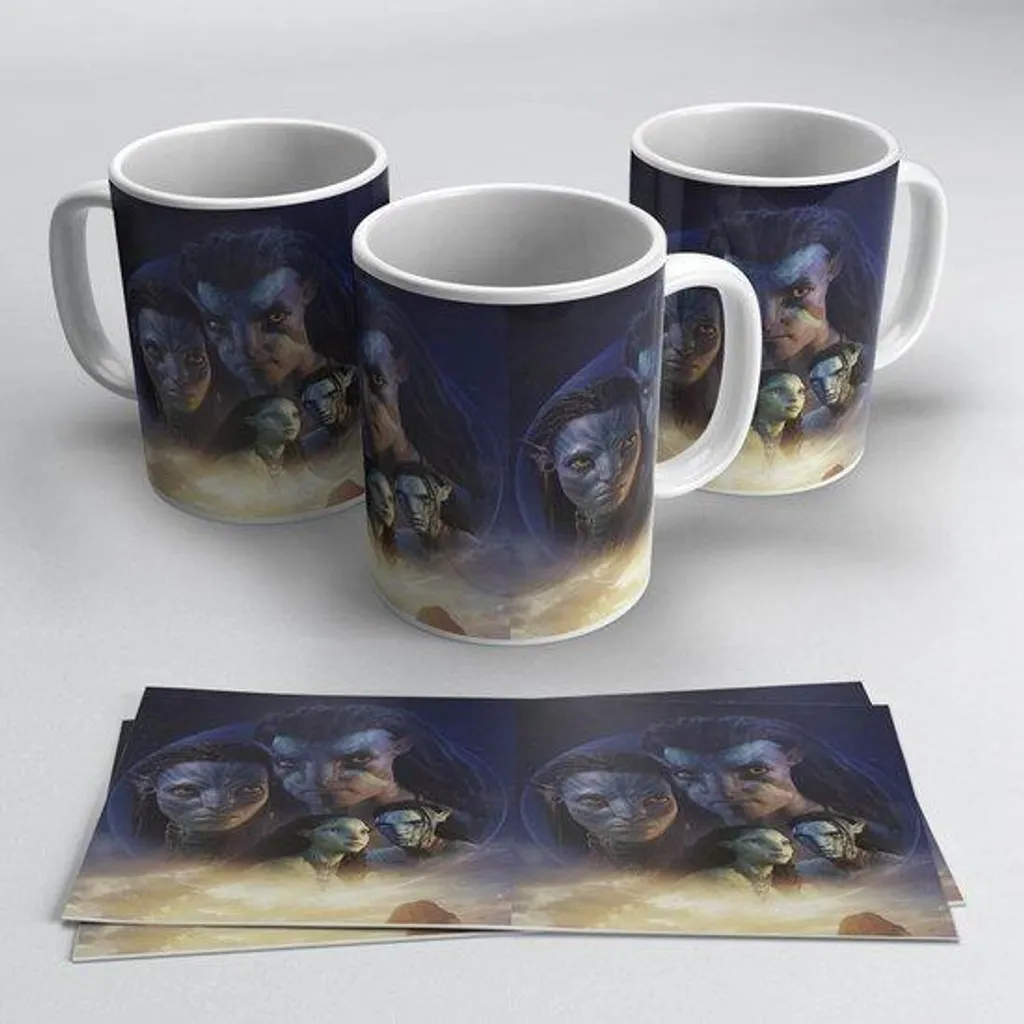 Tasse de Collection Avatar en Porcelaine Bleue - Format Standard 335ml