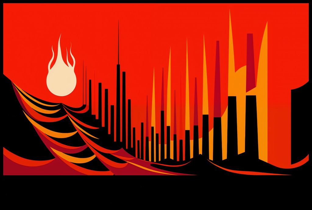 Plakat 91,5x61cm Stadtliches Blutfeuer