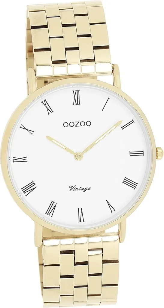 Oozoo Vintage Series D2UOC20369 Montre Analogique Mixte Bracelet Doré