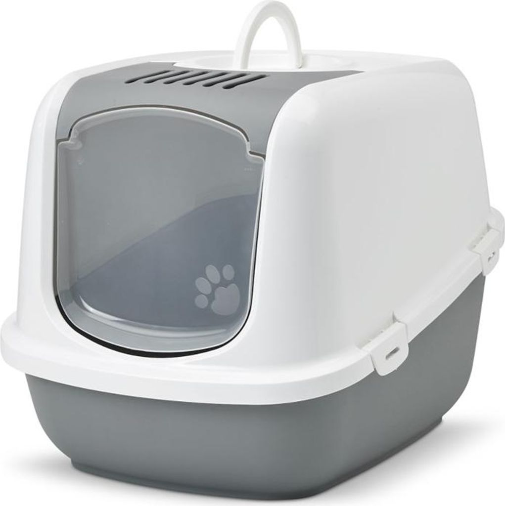 Savic Katzentoilette Nestor Jumbo Cold Grau/Weiß Produktbild 