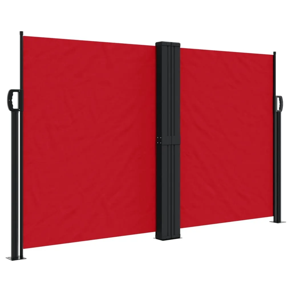 Paravento Laterale vidaXL Rosso 140x1000 cm - Protezione Vento e Sole