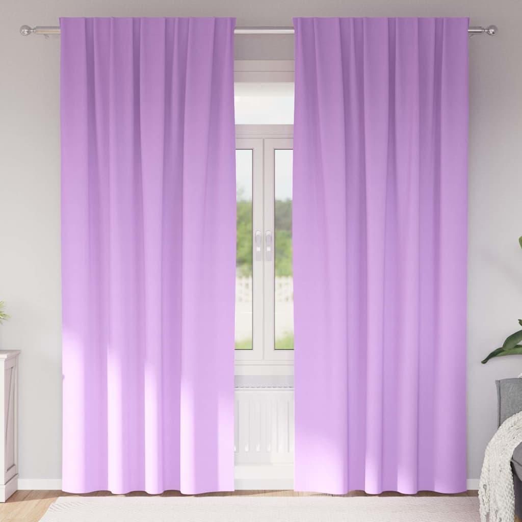 Verdunkelungs-Vorhänge mit Ringen 2 pcs Lila 245 x 140 cm