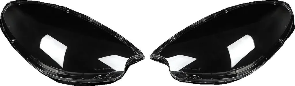 Paire de coques de phares avant transparentes avec revêtement anti-UV
