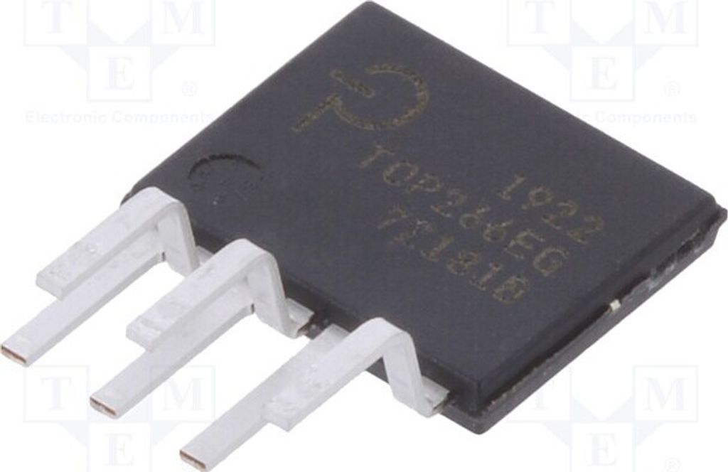 1x 4,1Ω TOP266EG Spannunegler - PWM Schaltungen AC/DC er, SMPS 59,4÷145kHz eSIP-7C