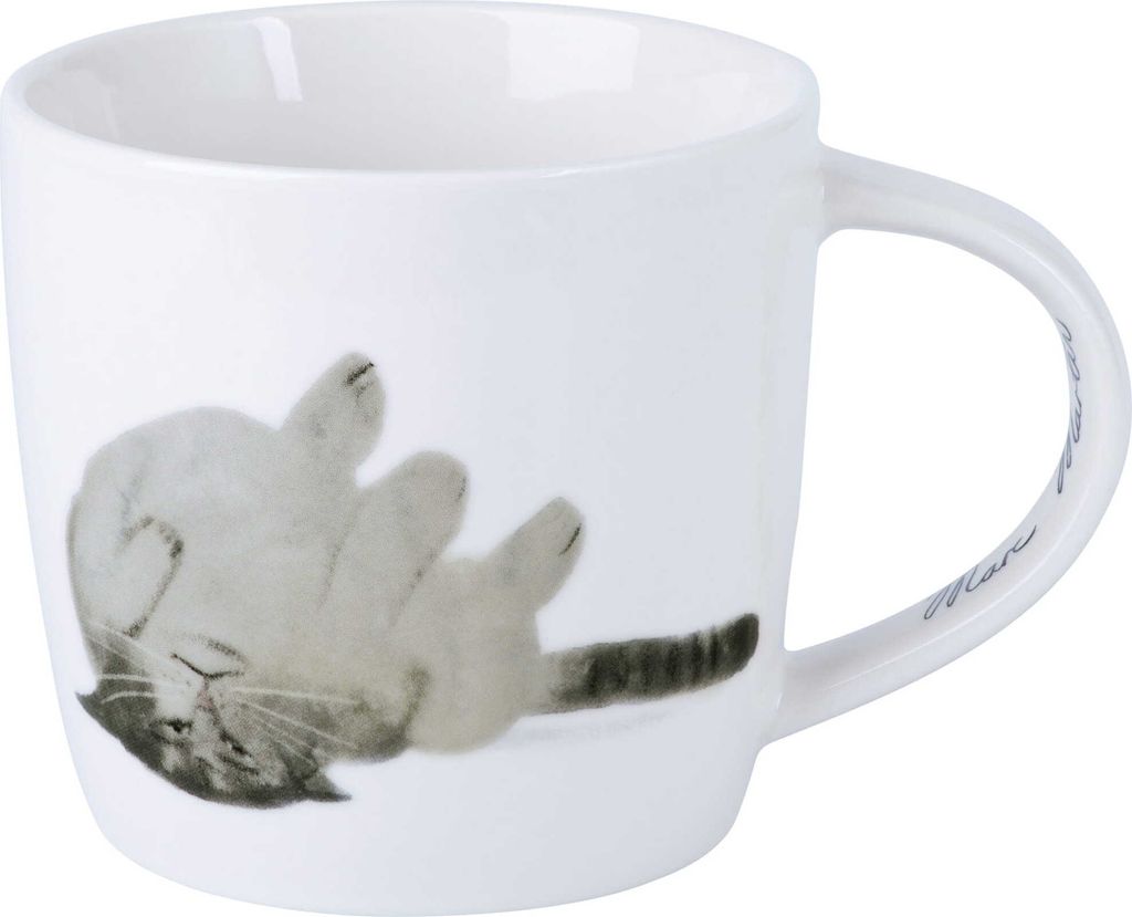 FELINE FRIENDS Hrnček 400 ml, Upside Down Cat, porcelán, v Obrázok produktu 
