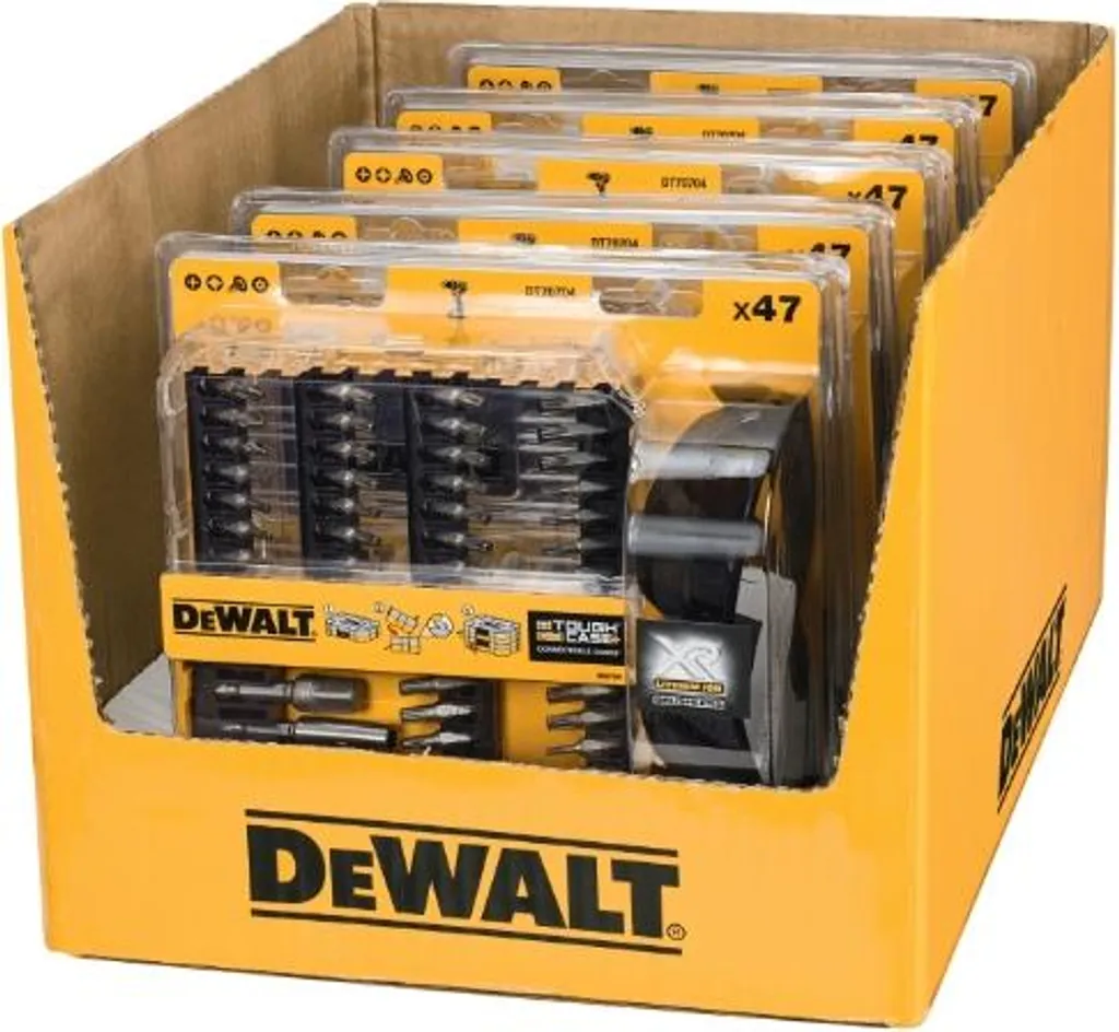 Évitez l'usure de vos vis avec le set d'embouts DEWALT 47 pièces
