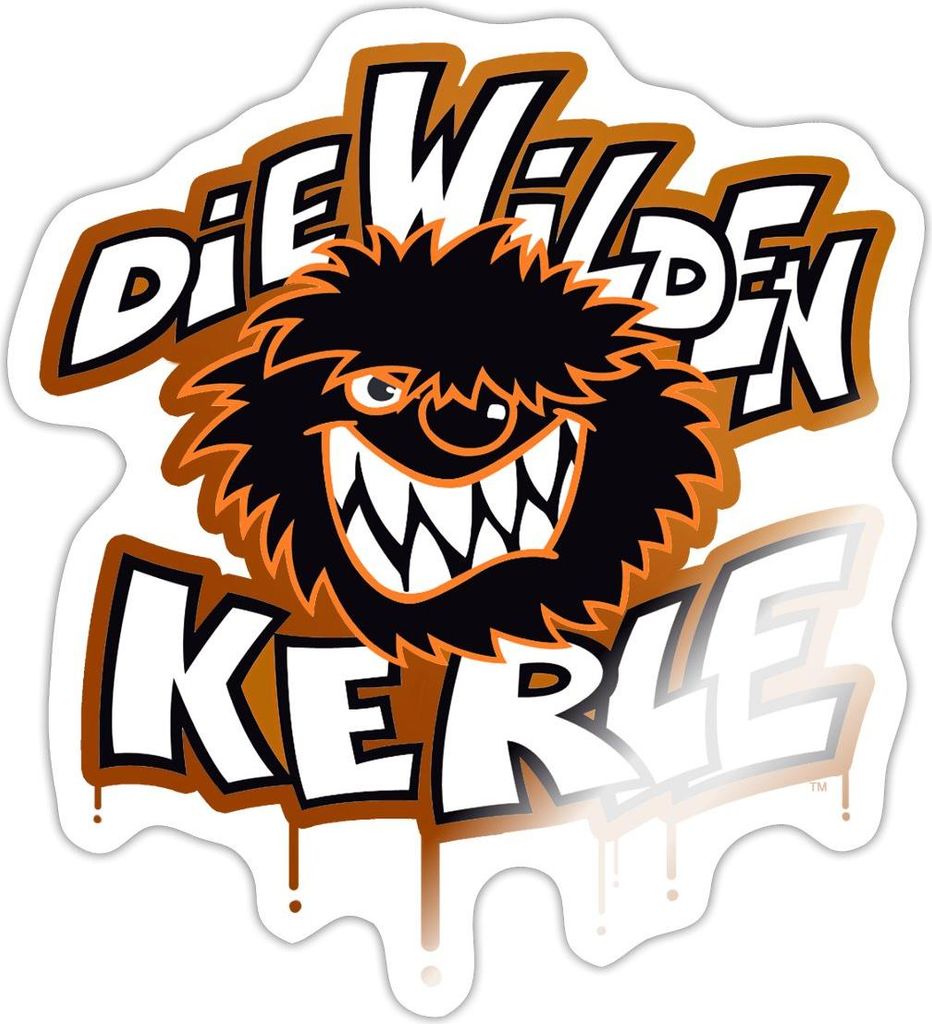 Spreadshirt Die Wilden Kerle Logo Tropfen Graffiti Sticker Aufkleber, 10 x 10 cm, Weiß glänzend