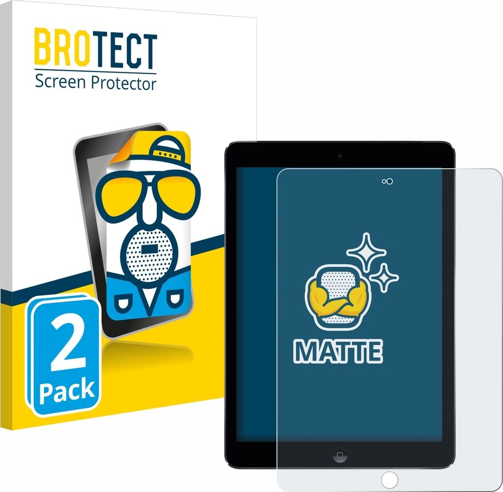 2x BROTECT Schutzfolie für Apple iPad Air 2 2014 Displayschutz Displayschutzfolie Folie Matt Entspiegelungsfolie