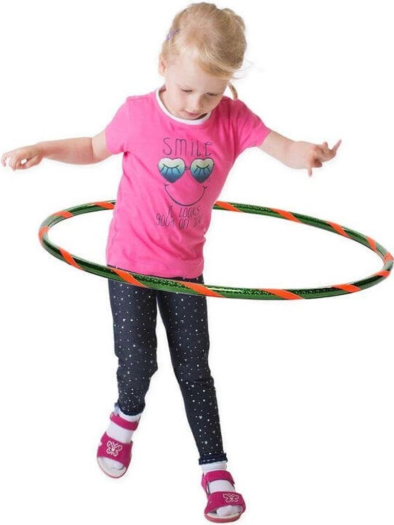 Funny Kinder Hula Hoop, Ø60cm, Grün-Orange