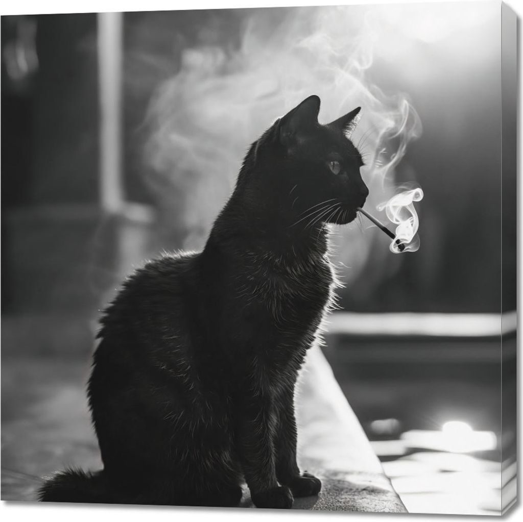 Bild 90x90cm Katzenpause