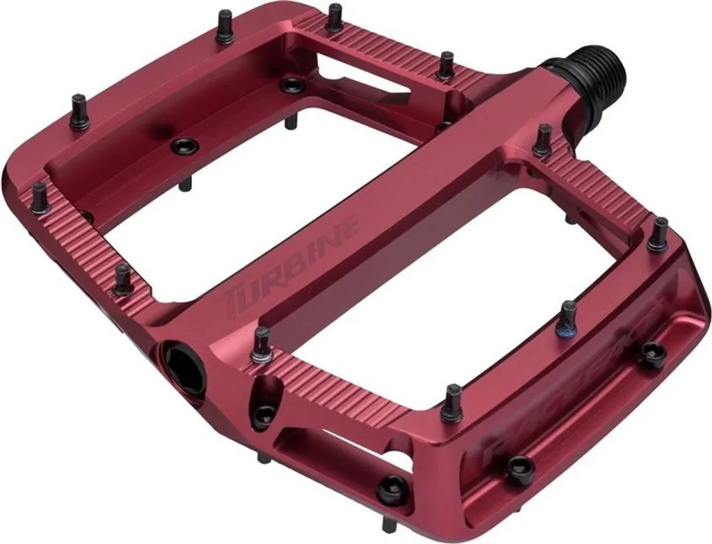 Pédale de Plateforme VTT Race Face Turbine Rouge en Alu Usiné CNC