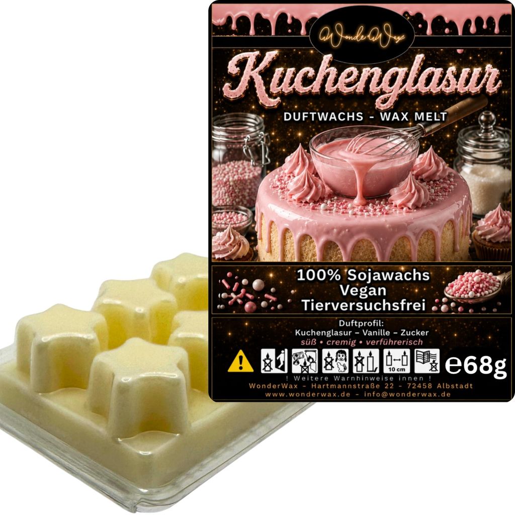 WonderWax Duftwachs Wax Melts für Duftlampe, 6 Sterne Duftmelt Wachsmelt Sojawachs Duftwachs Würfel für Raumdüfte, Wachs Duftöl Winter Indoor ...