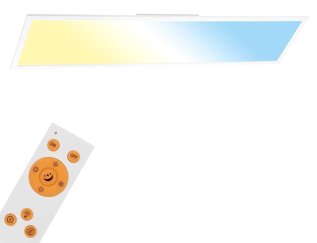 Panel LED BRILONER Piatto, zdalne sterowanie, regulacja Zdjęcie produktu 