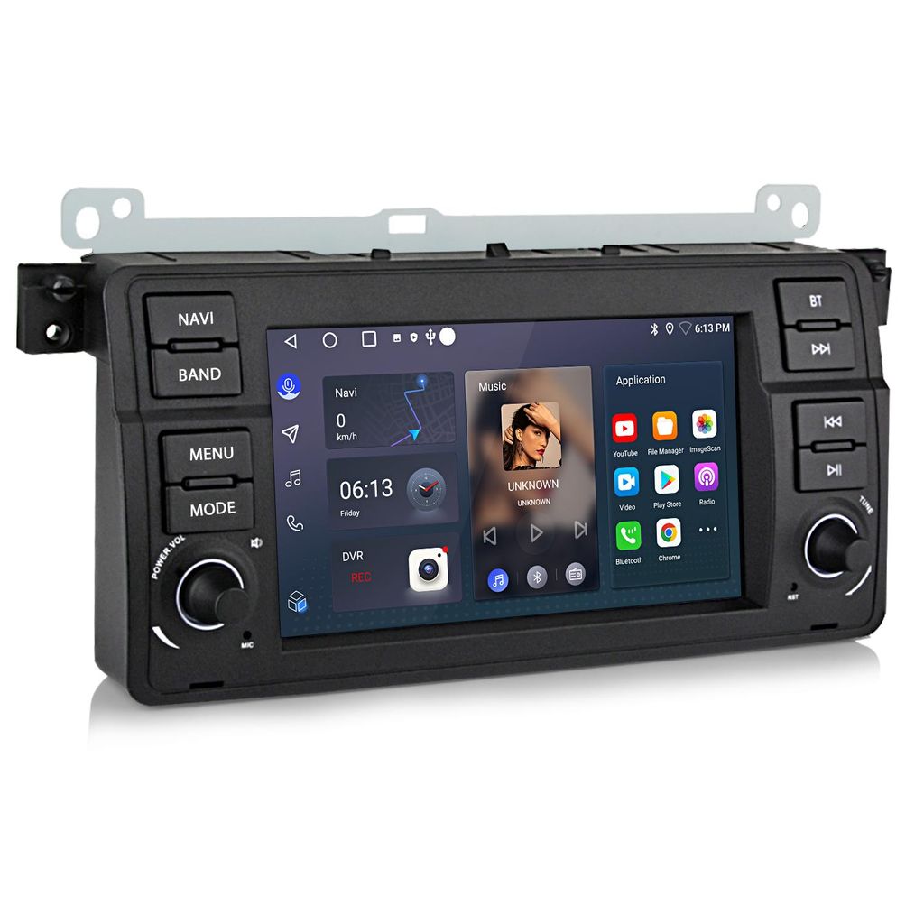 7''Andriod 15 Autoradio Carplay Andriod Auto Für BMW E46 3er 318 320 325 M3 GPS Navi WIFI Bluetooth FM RDS SWC DSP 2Din 4Kern 2+64GB