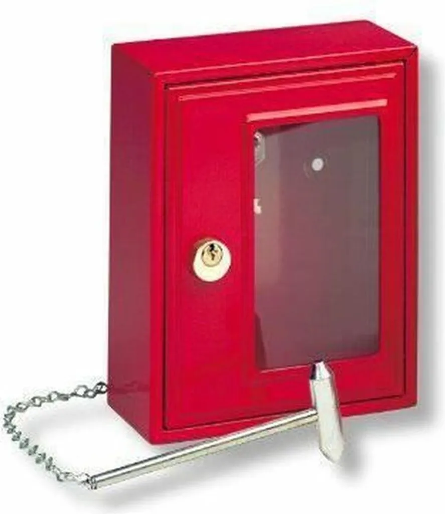 Boîtier clé de secours : solution accès rapide avec marteau et vitre - 2