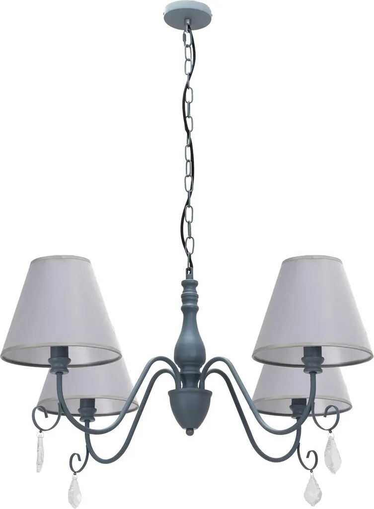 Lampe Suspendue Toolight APP991-4CP Grey : Luminaire Moderne Industriel