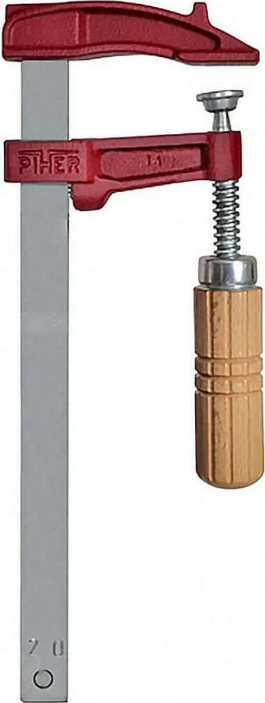 Morsetto a vite Piher M-12 02012 acciaio legno di faggio 12 cm - 1