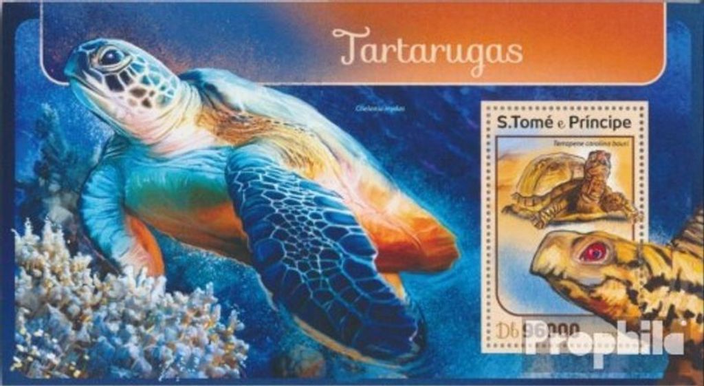Briefmarken Sao Tome e Principe 2016 Mi Block 1219 (kompl. Ausgabe) postfrisch Schildkröten