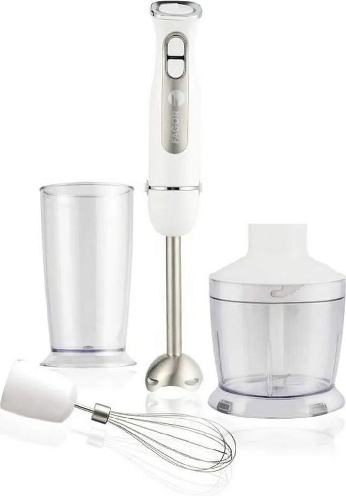 Mélangeur Fagor FG349 1000 W blanc avec pied inox et vitesse réglable