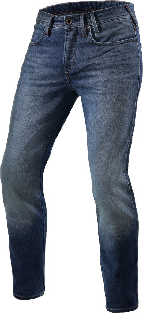 Revit Piston 2 SK Motorrad Jeans, blau, Short 30