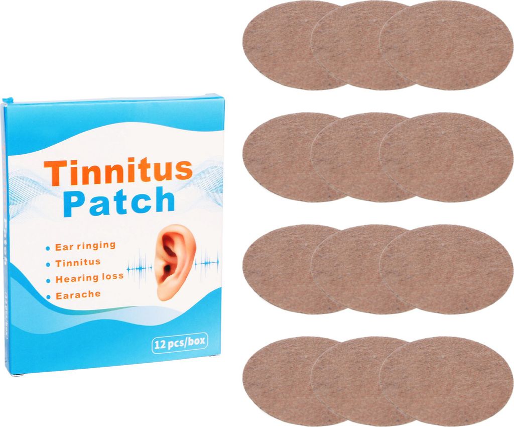 12 patchs contre les acouphènes, extraits naturels sûrs à Image du produit 