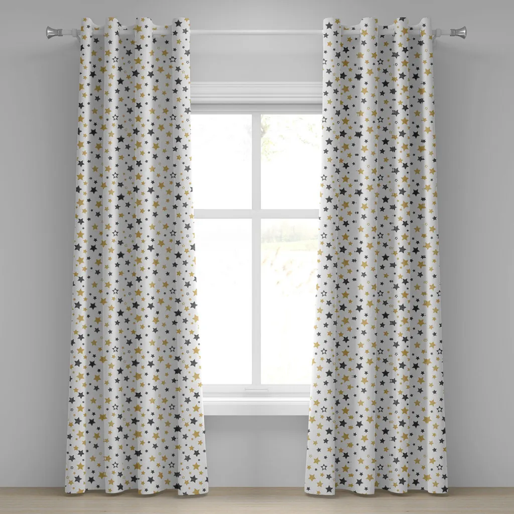 Tende Cameretta Bambini ABAKUHAUS Stelle e Galassia - 280x175 cm Lavabili