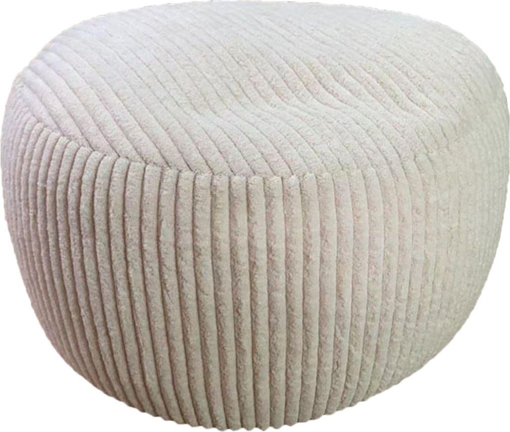 Relaxdays Pouf, Cord, HxD: 35 x 50 cm, Polystyrol-Füllung, Produktbild 