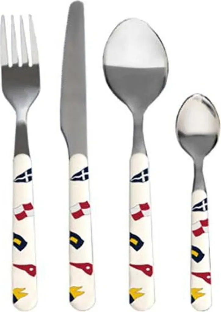 Set 24 Posate Marine Business Regata | Acciaio Inox e ABS Nautico
