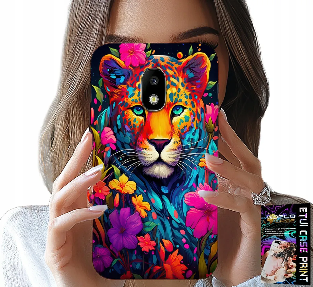 Custodia Samsung Galaxy J5 2017 Motivi Floreali e Tigre + Pellicola Vetro