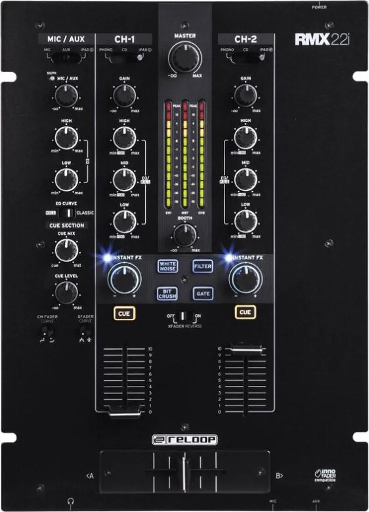 Console de Mixage DJ Reloop RMX-22i Compacte à Effets Instantanés - 2