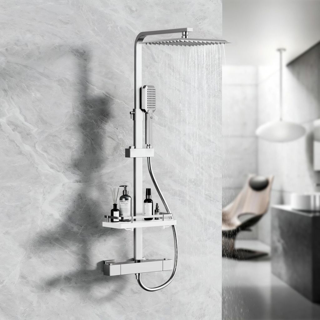 STANEW thermostatische douchekolom, wandgemonteerde Productafbeelding 