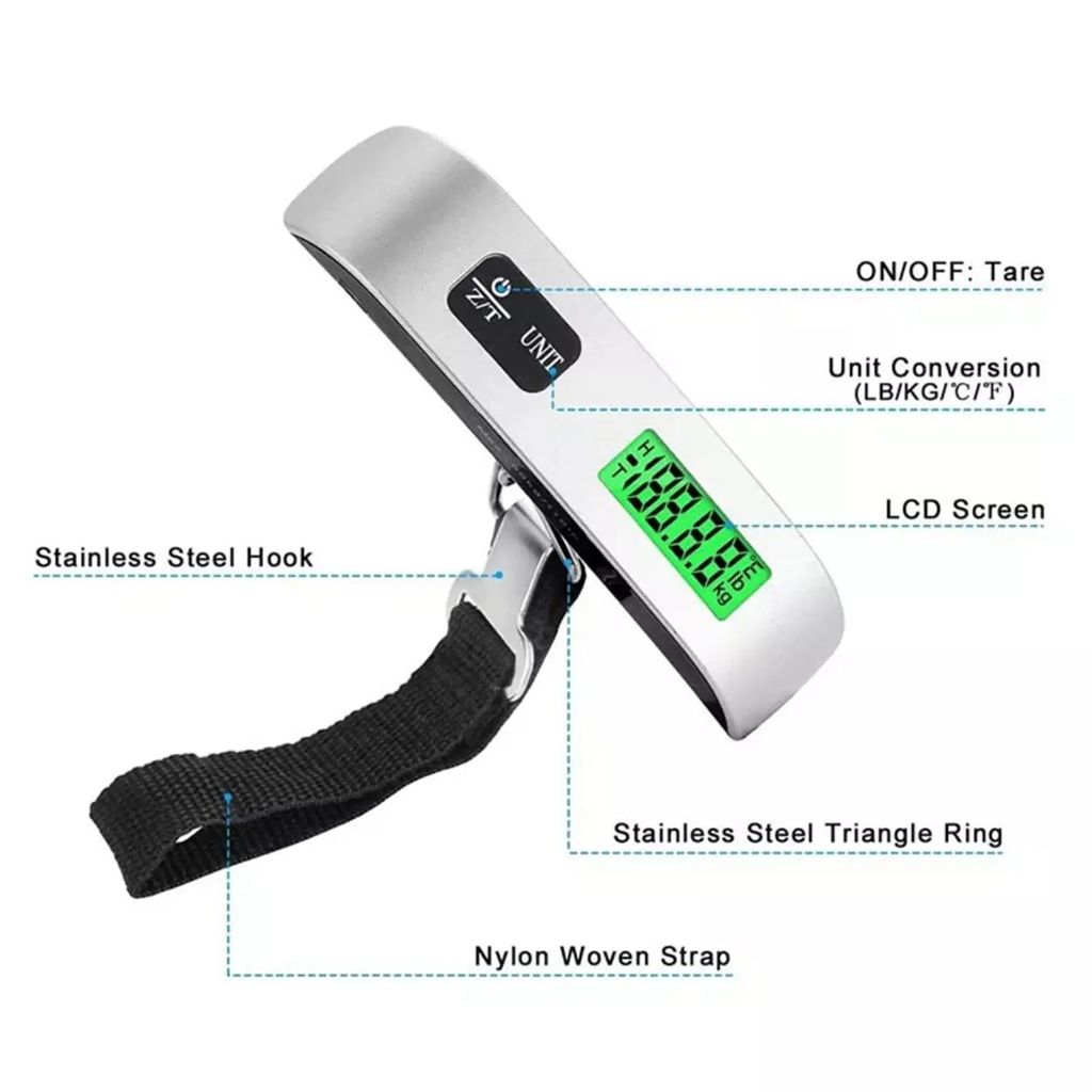 Gepäckwaage Digitale LCD-Kofferwaage 110lb/50kg, 1-tlg, Produktbild 4