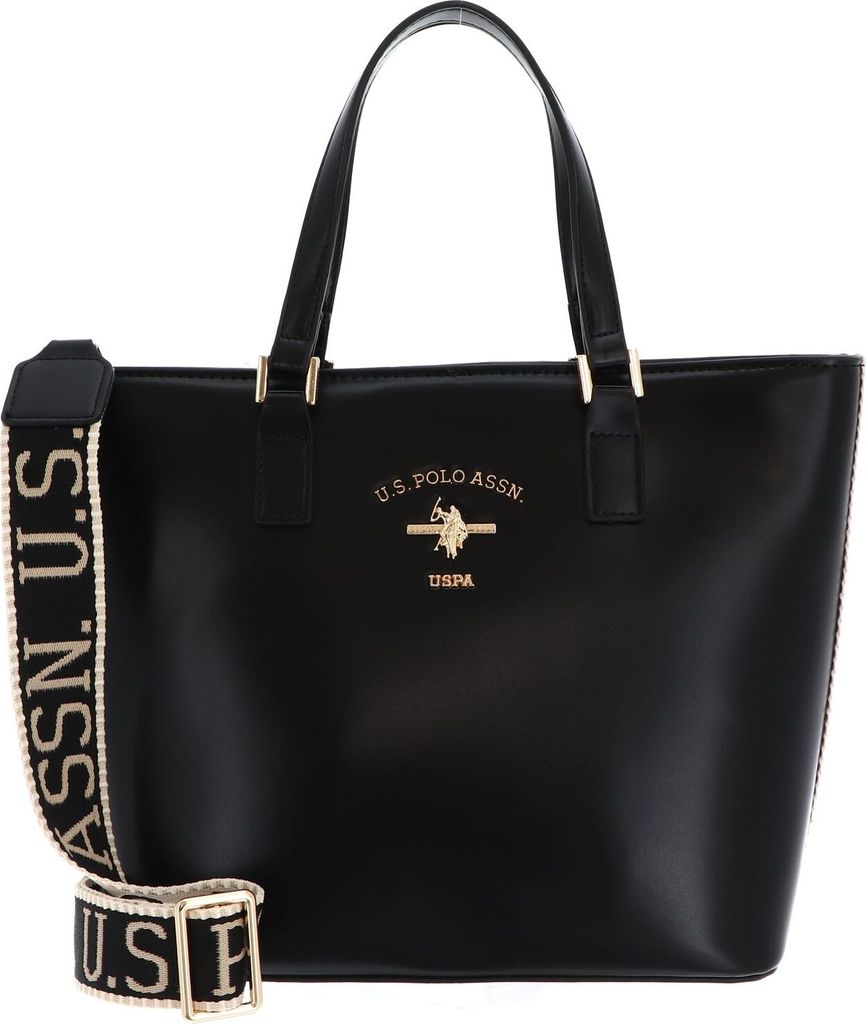 U.S. POLO ASSN. Shopper Schultertasche Heat Shopping Bag Black schwarz