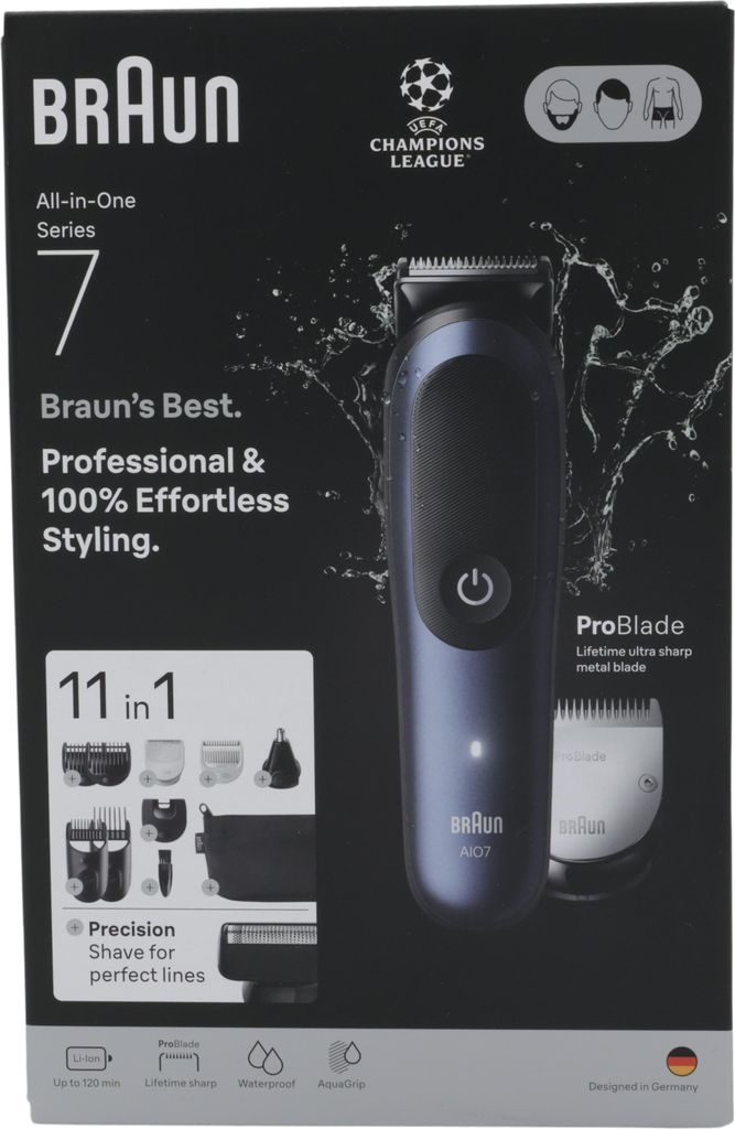 Braun AIO7540, Čierna, Modrá, 0,5 mm, 2,1 cm, Univerzálne, Obrázok produktu 