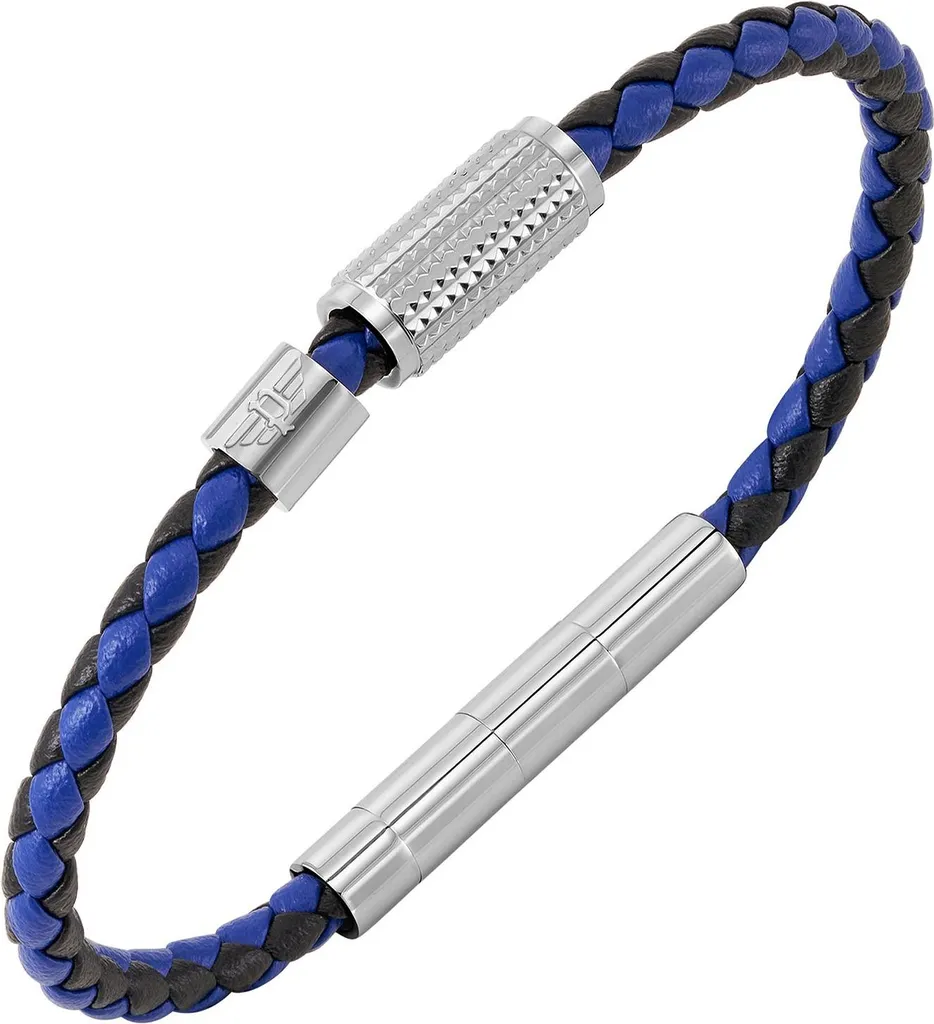 Bracelet Police PEAGB0001130 Cuir Bleu - Accessoire de Mode Masculine Chic