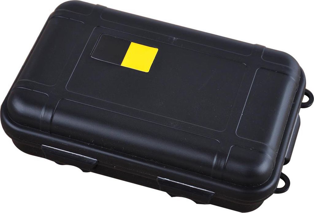 Outdoor Wasserdichter, stoßfester Aufbewahrungs-Überlebensbehälter, luftdichter Koffer, Tragetasche, L, Schwarz