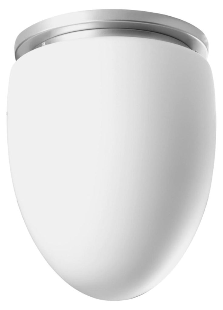 OSMONT MIR59478 MIRA Deckenleuchte aus Glas, silber/weiß, IP41, 3000 K, 27 W LED, DALI