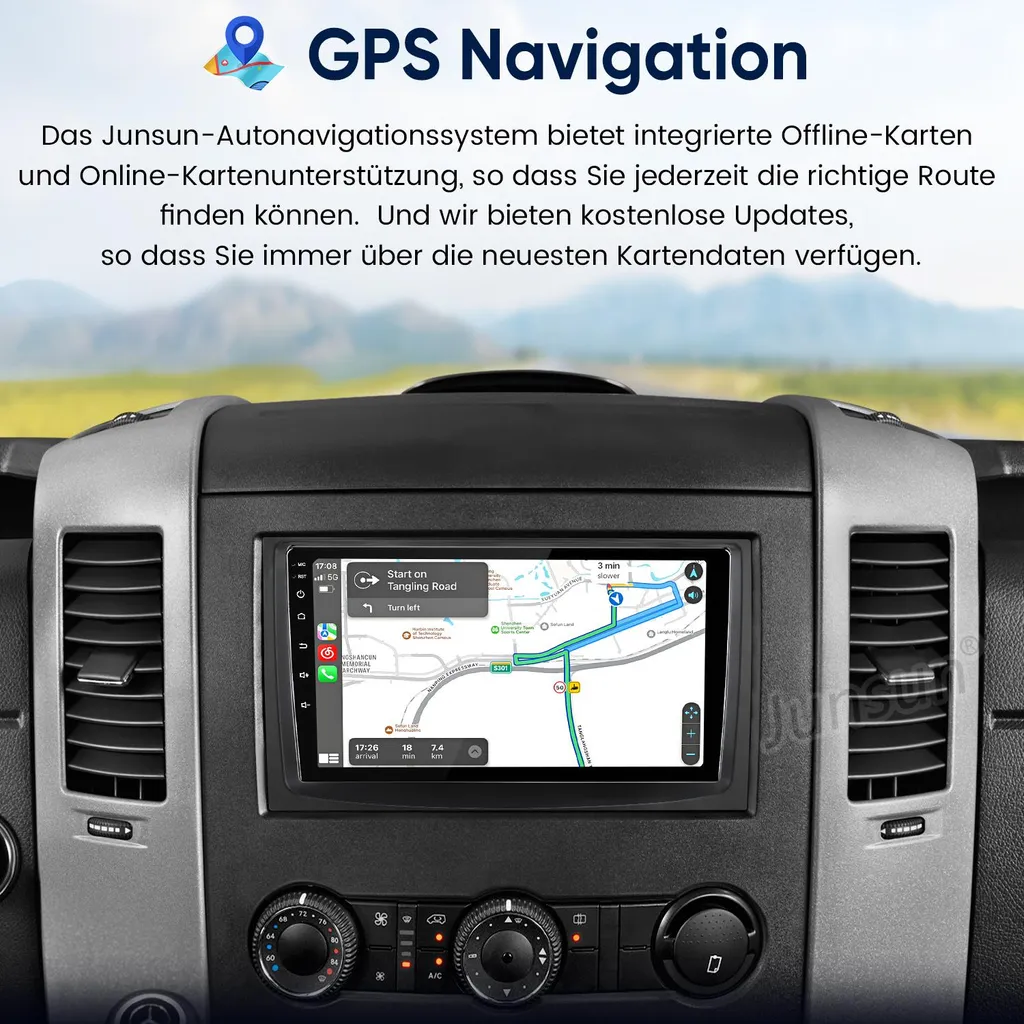OFFERTA Autoradio 9" Android 15 per Benz Sprinter VW Crafter GPS - 3