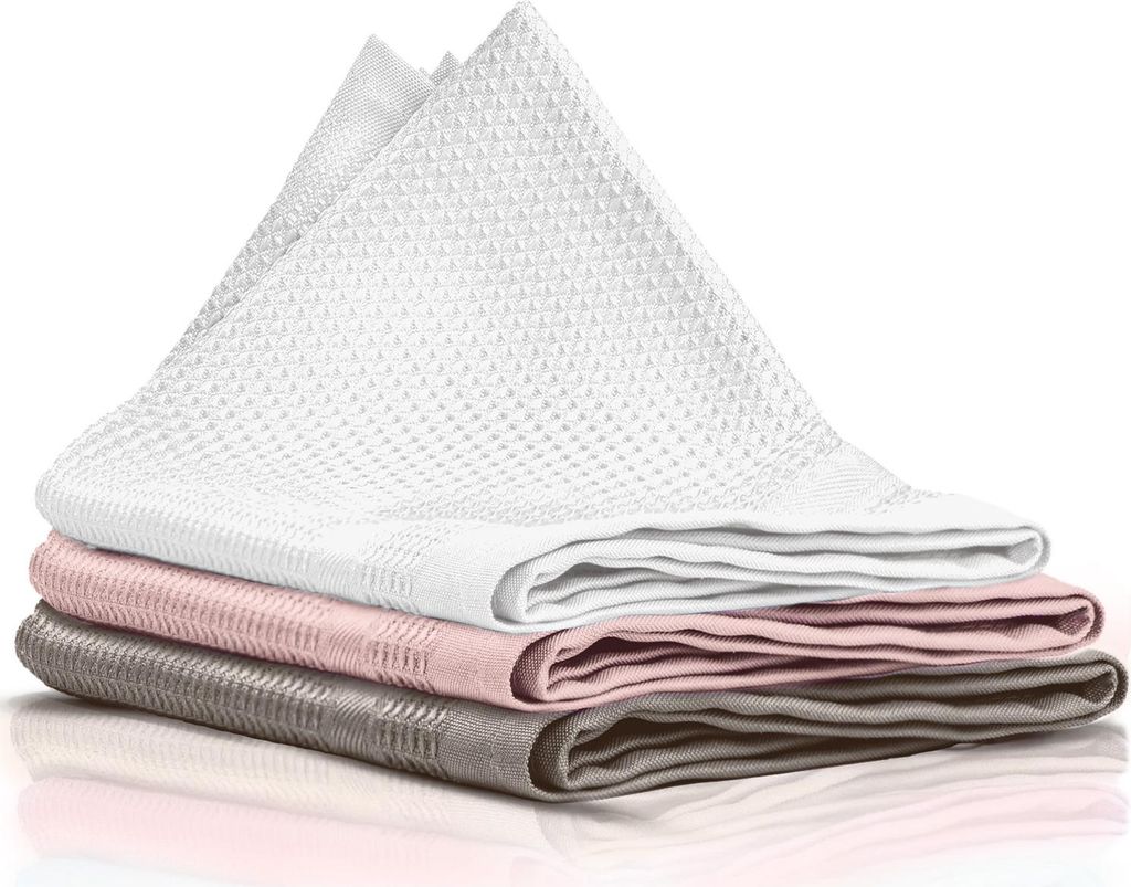 mysimaa Mikrofasertücher 40x40 Fenstertuch Streifenfrei, Microfasertuch Autopflege, Putzlappen Küche - Reinigungstücher und Putztücher ohne Put...