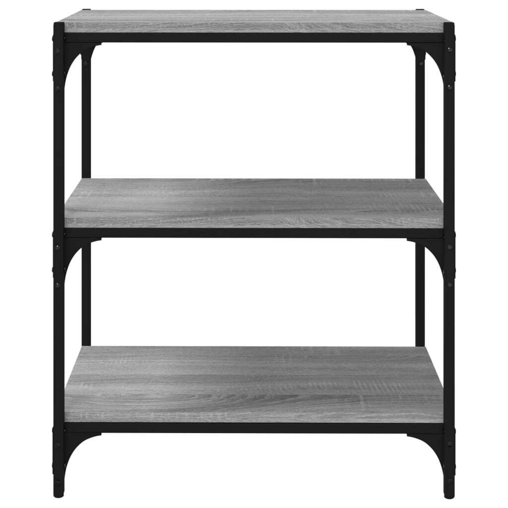 "2026 Aktion"Bücherregal - CLORIS - Standregal - Robust und langlebig - Grau Sonoma 60x33x70,5 cm Holzwerkstoff und Stahl - NeuMöbel3152879