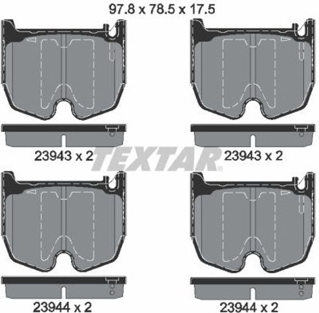 Textar Bremsbeläge vorne für Mercedes CLS S-Klasse SL