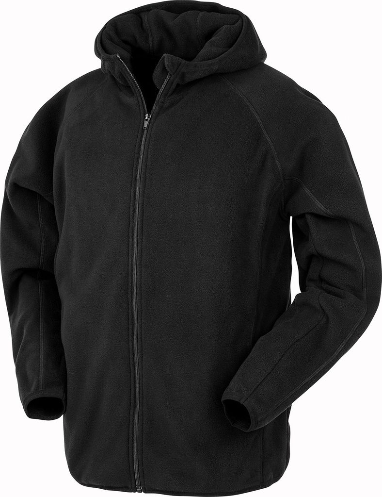 Result Genuine Recycled - Fleece-Jacke für Herren/Damen Uni BC4849 (XL) (Schwarz)