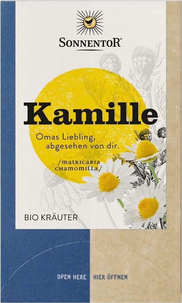 -Kamillentee – 18 Doppelkammerbeutel für blumigen Genuss 14,4 g, DK-Beutel