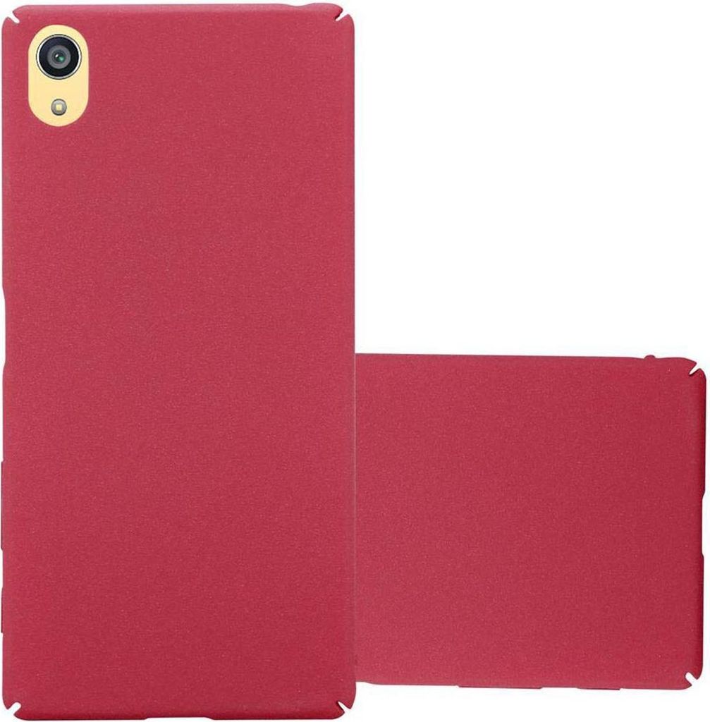 Cadorabo Schutzhülle für Sony Xperia Z5 PREMIUM Hülle in Rot Etui Hard Case Handyhülle Cover